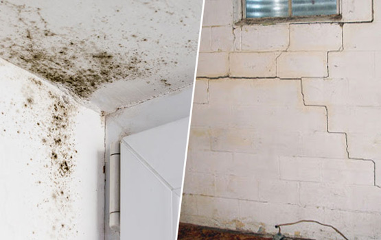 mold infestation and structural damage