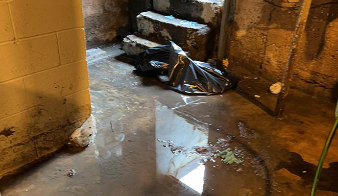 flooded basement