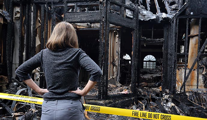 Fire damage inspection