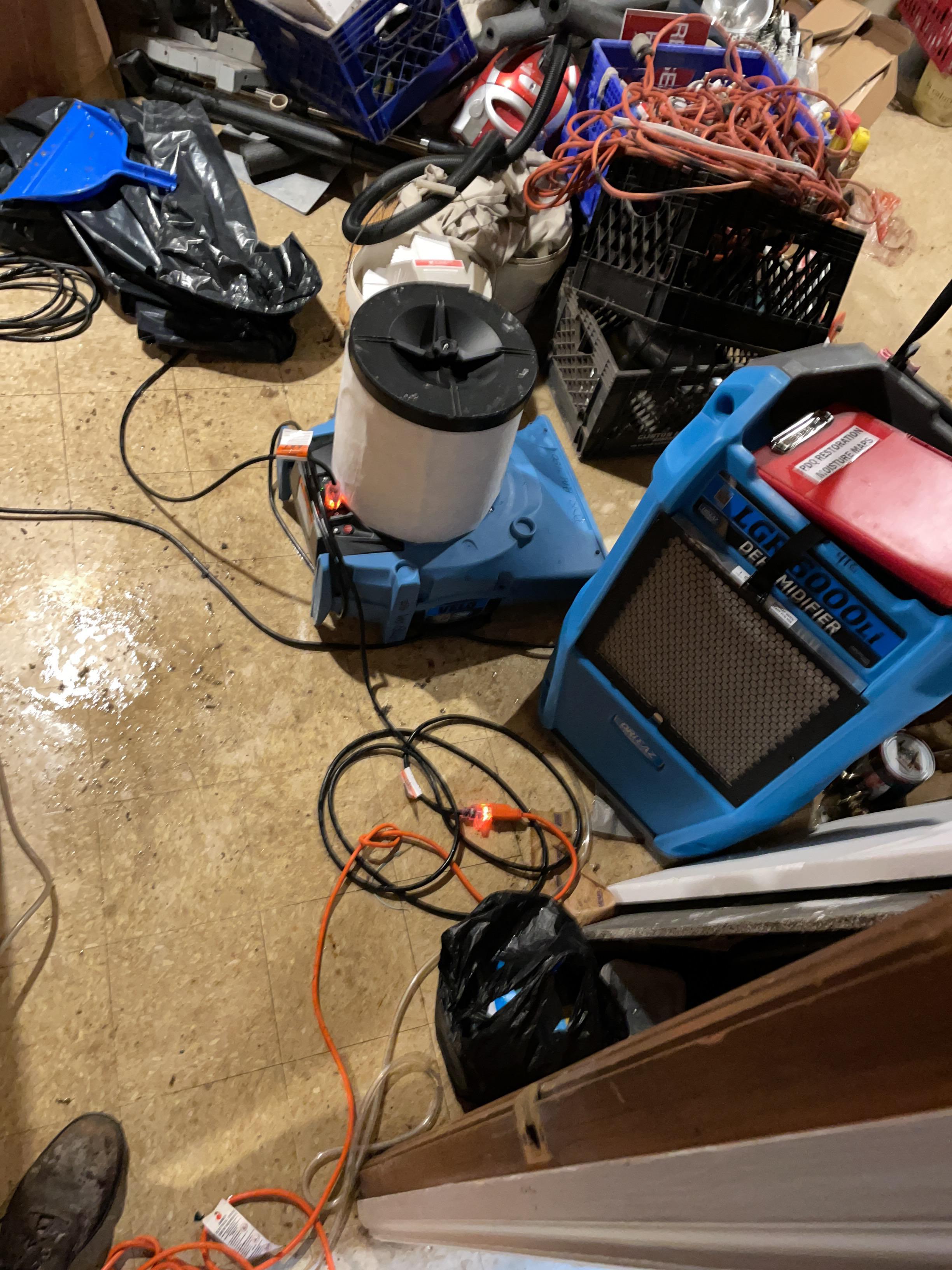 Toilet water in basement