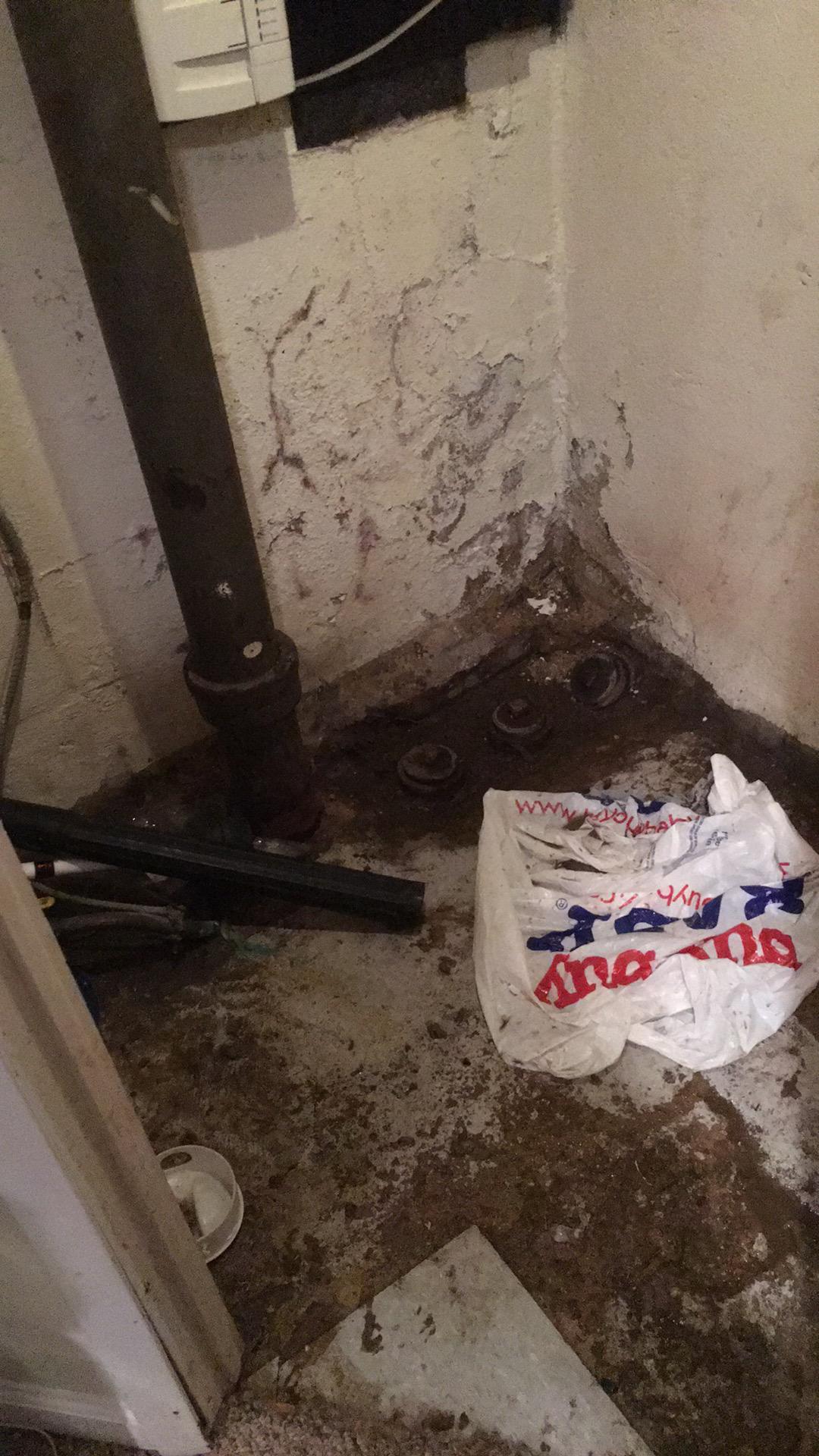 Sewage backup