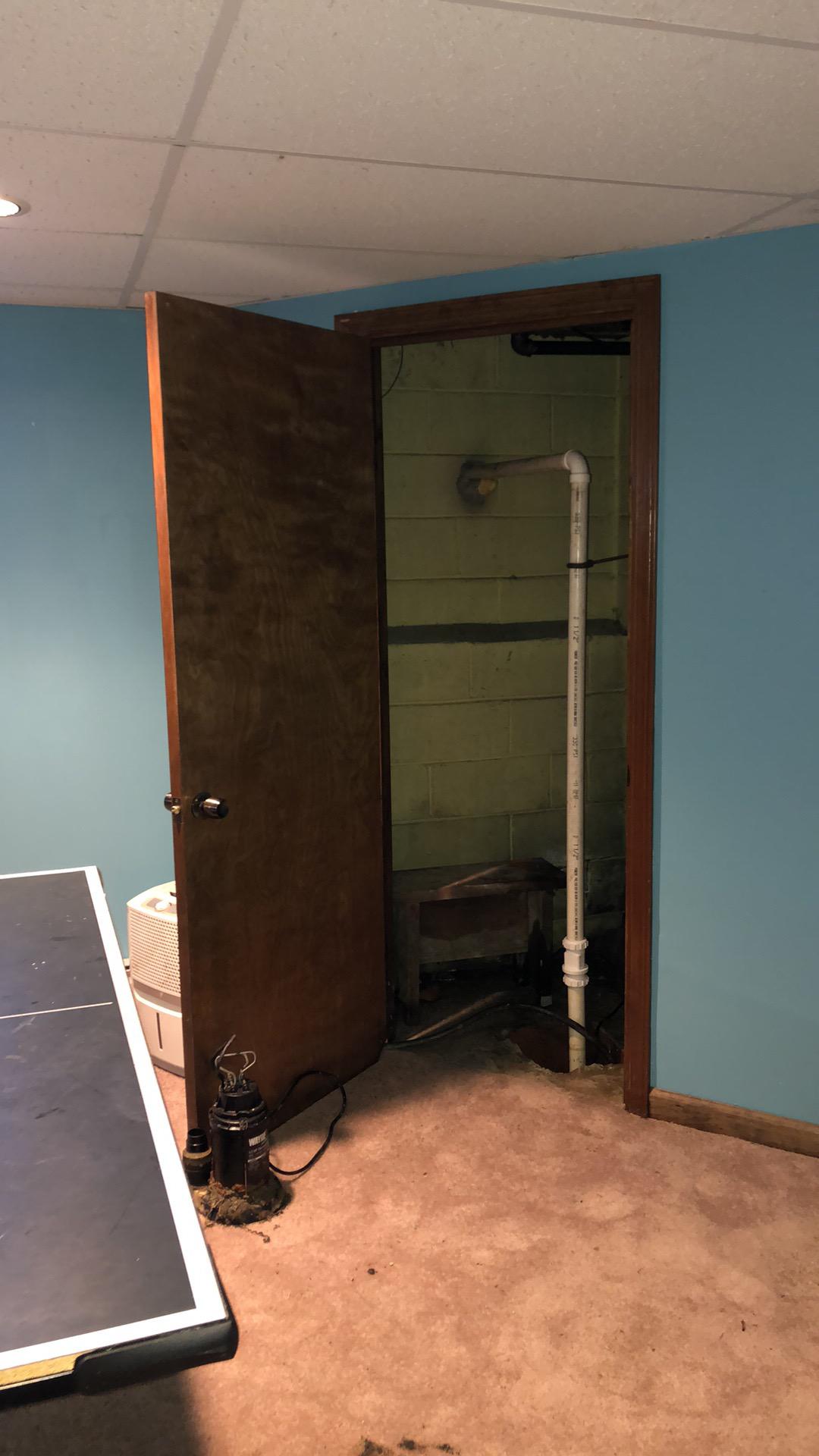 Sump pump failure