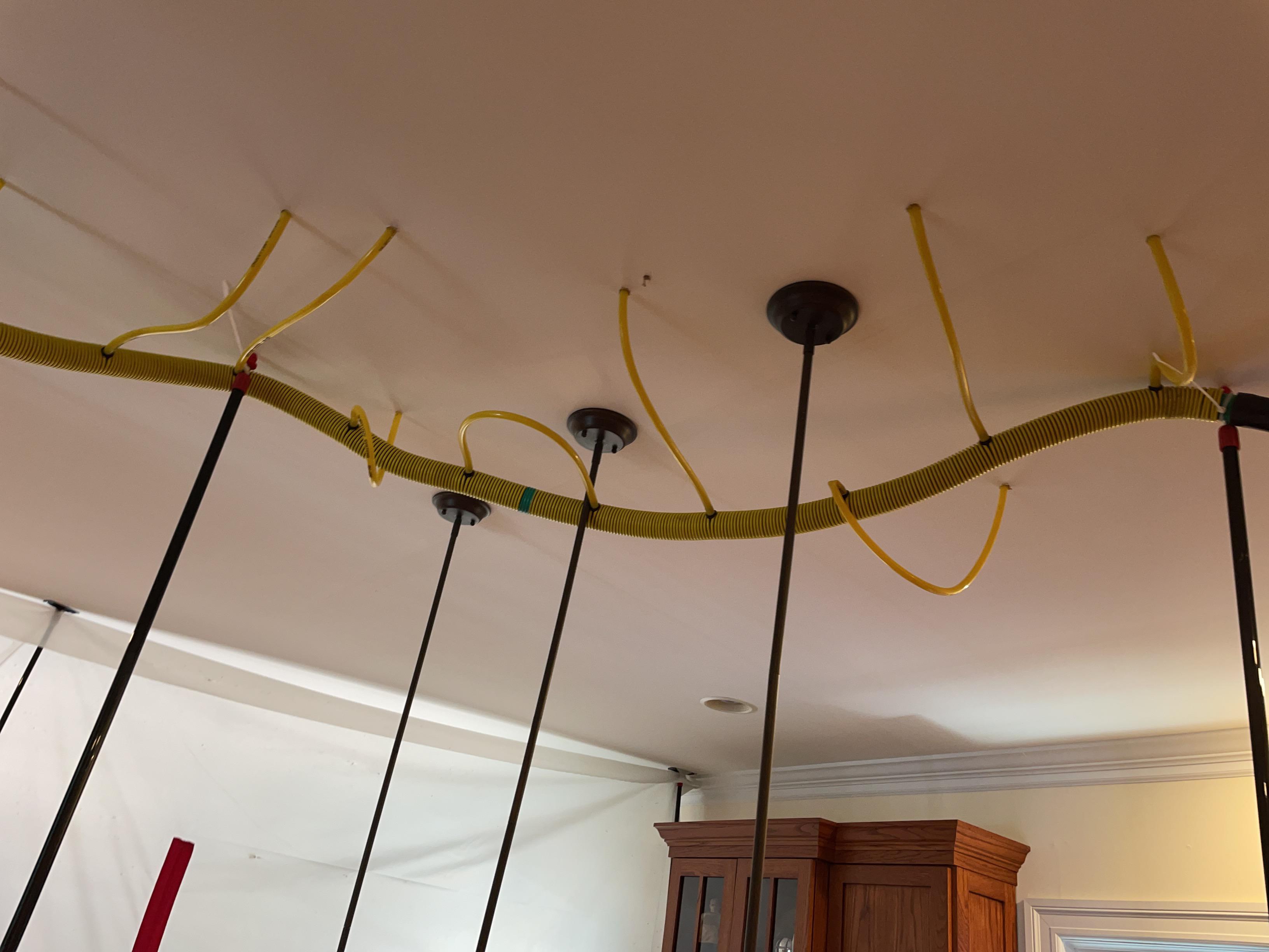 Injectidry being used to dry ceiling