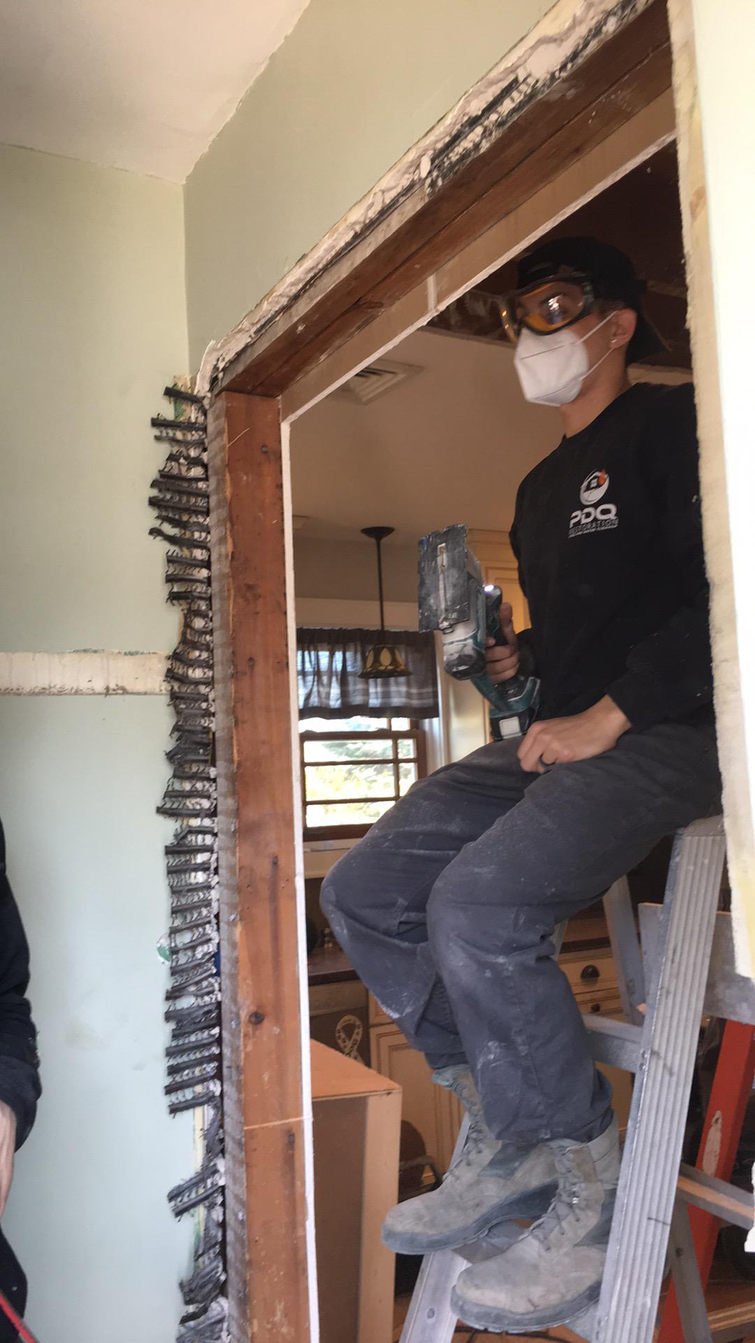 Removing affected material