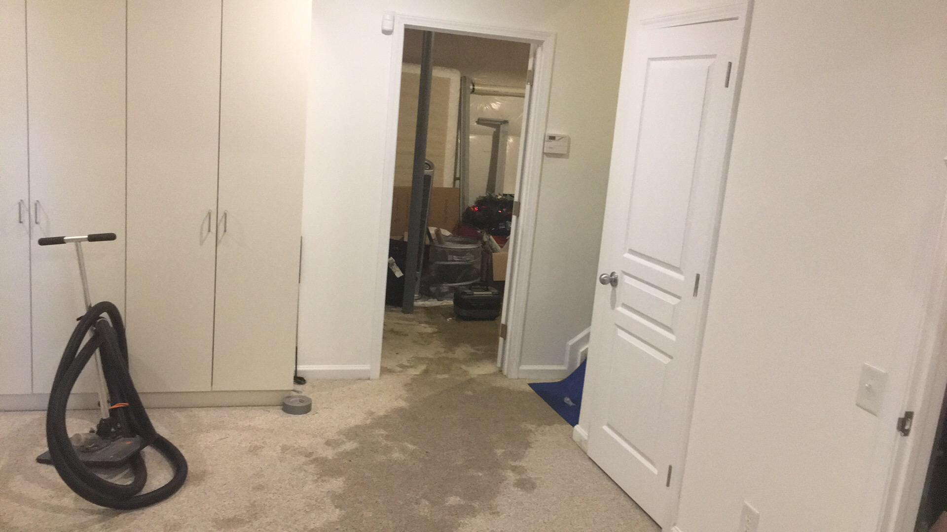 water damage in basement