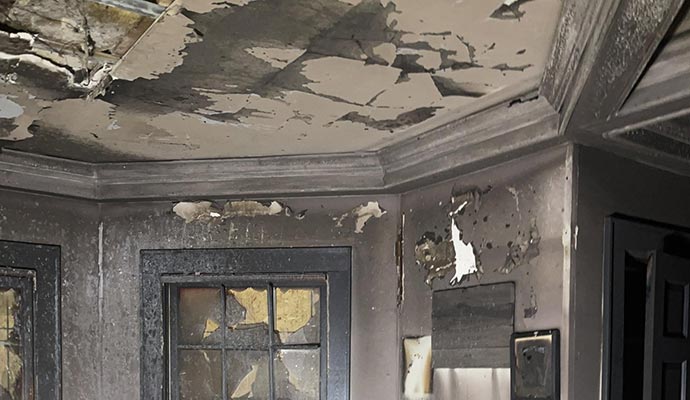 Smoke and soot damage