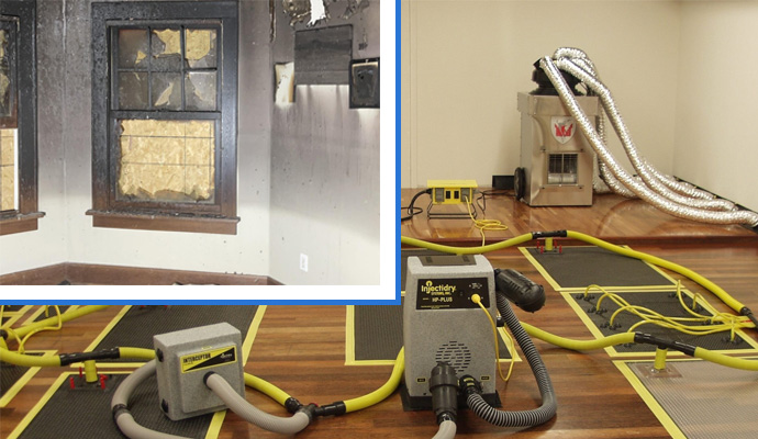 Smoke damage and water mitigation service