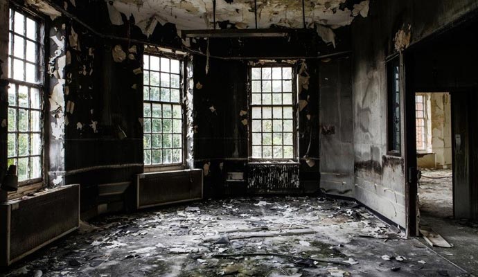 Structural fire damage