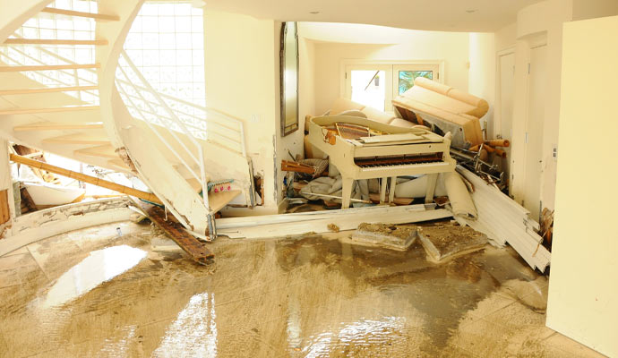 water damaged property