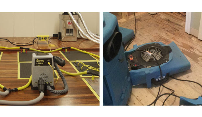 water damage equipment